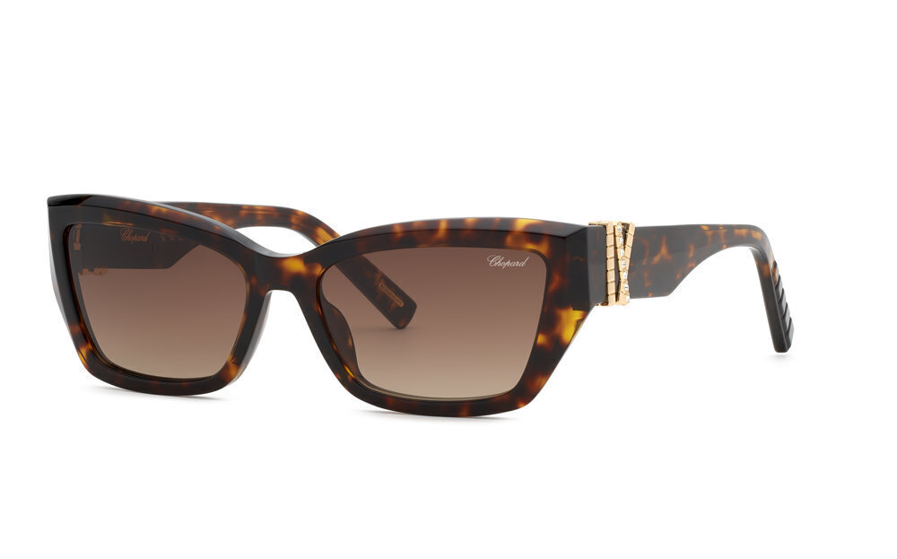 CHOPARD SUN SCH416S Sunglasses DARK HAVANA (04BL) 57mm